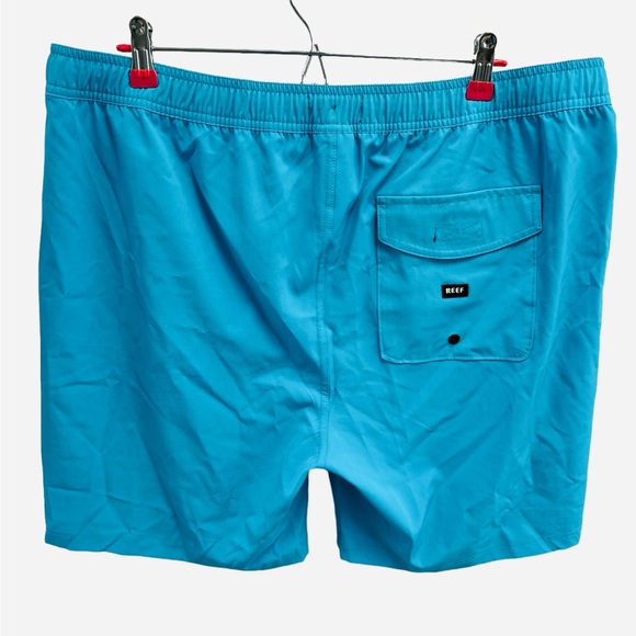 Reef Mens 17" Outseam Swimming Fishing Boardshorts Jackson Blue Size XL - Picture 6 of 9